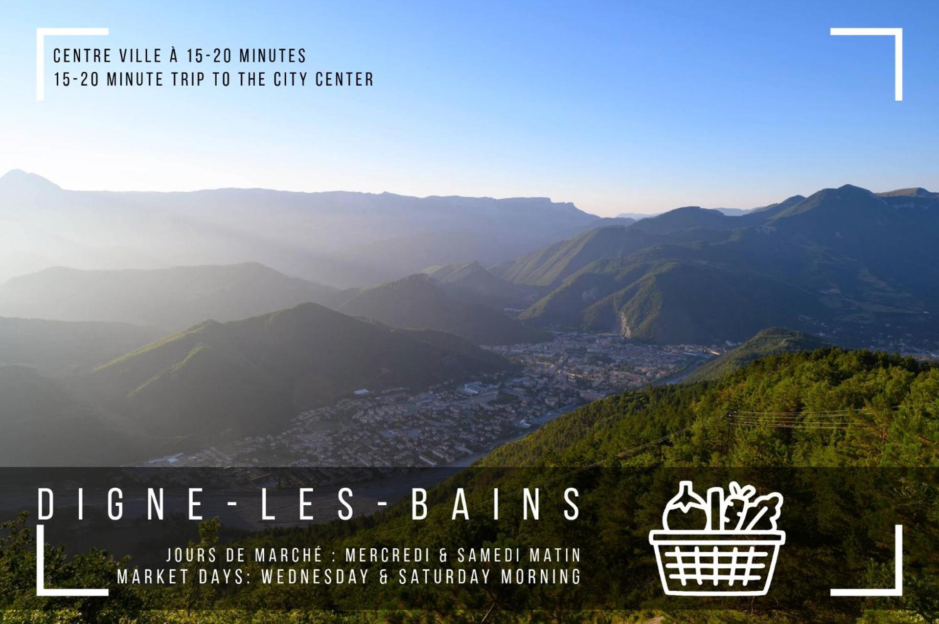 Отель Les Eaux Chaudes Динь-ле-Бен Экстерьер фото